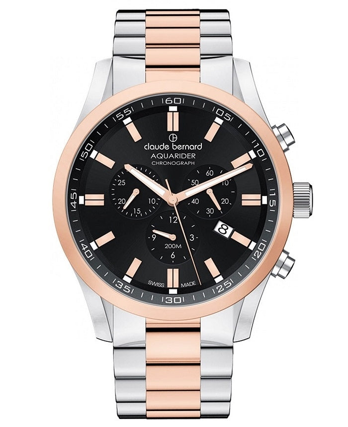 Ceas barbatesc Claude Bernard Aquarider Chrono 10222-357RM-NIR