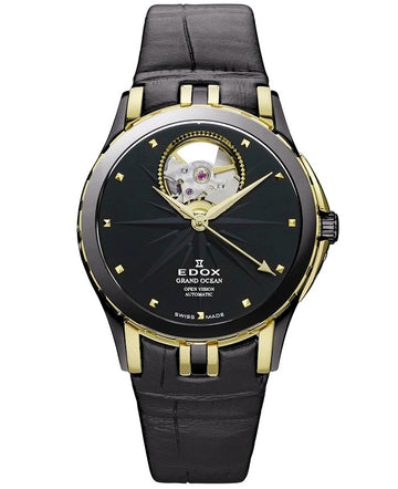 Ceas de dama EDOX Automatic Grand Ocean Open Heart 85012-357JN-NID