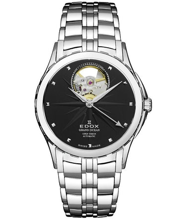 Ceas de dama EDOX Automatic Grand Ocean Open Heart 85013-3-NIN